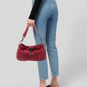 Authentic Miu Miu Suede Suede Shoulder Bag
